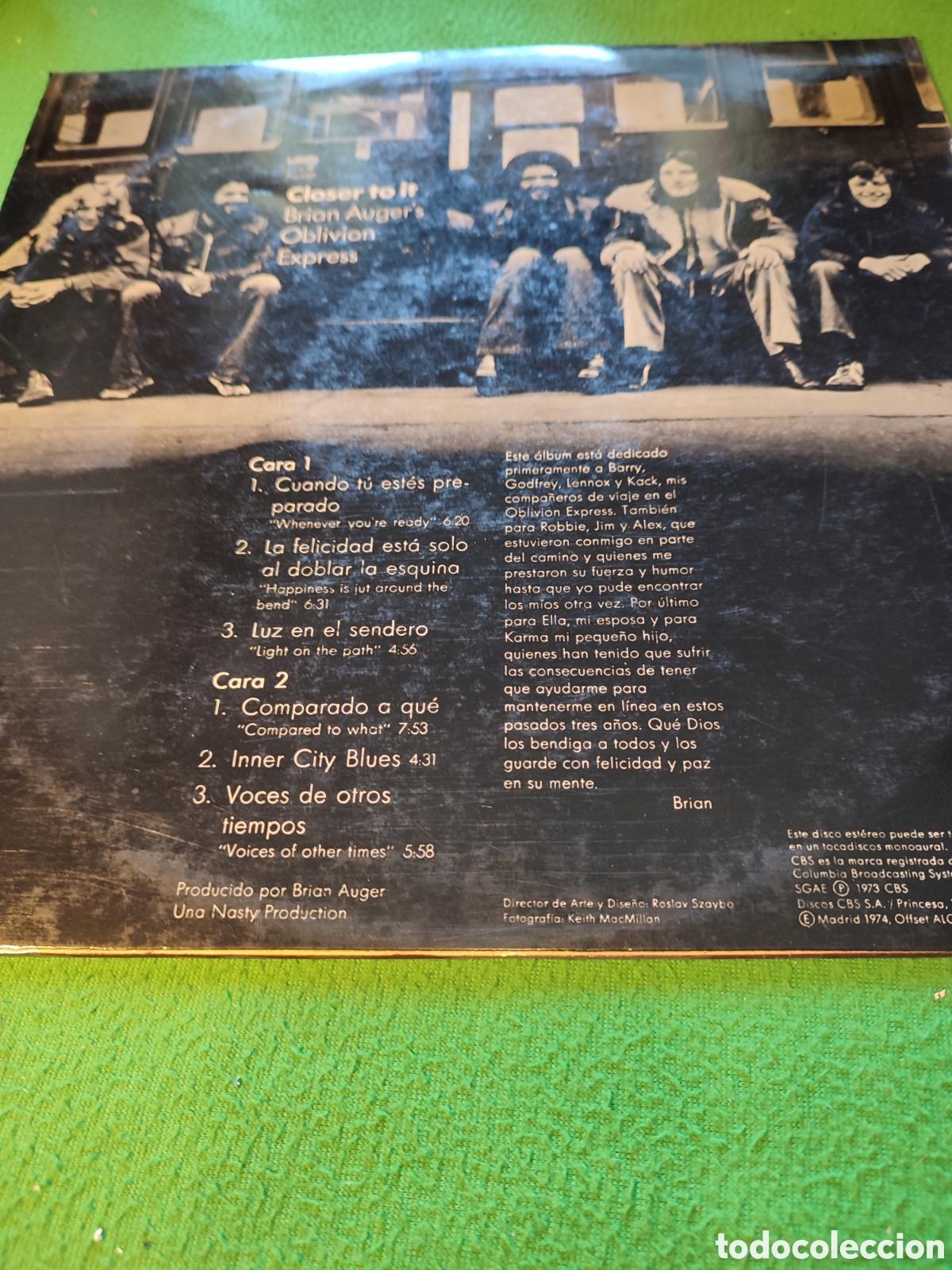 Discos de vinilo: Brian Augers - Closer to It - Foto 2