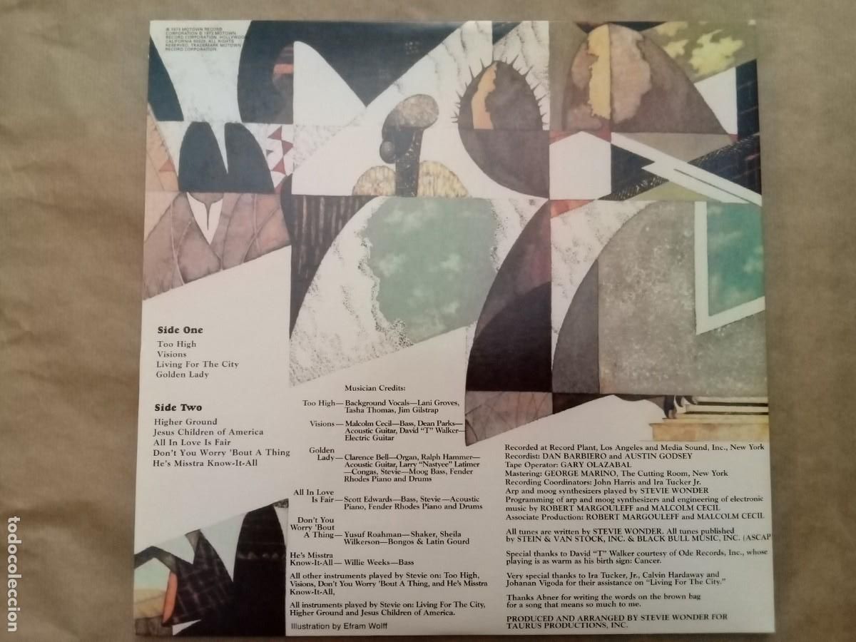 Discos de vinilo: Stevie Wonder. Innervisions. LP gatefold - Foto 2