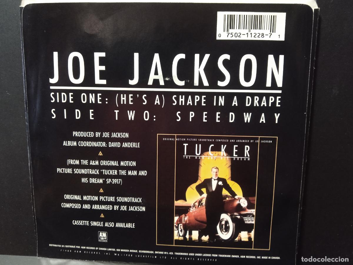 Discos de vinilo: JOE JACKSON SHAPE IN A DRAPE SINGLE CANADA 1988 PEPETO TOP - Foto 2