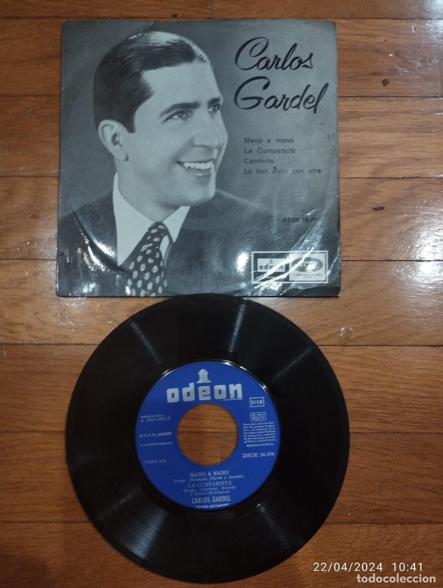 Discos de vinilo: CARLOS GARDE - MANO A MANO - EP 1958 - Foto 1