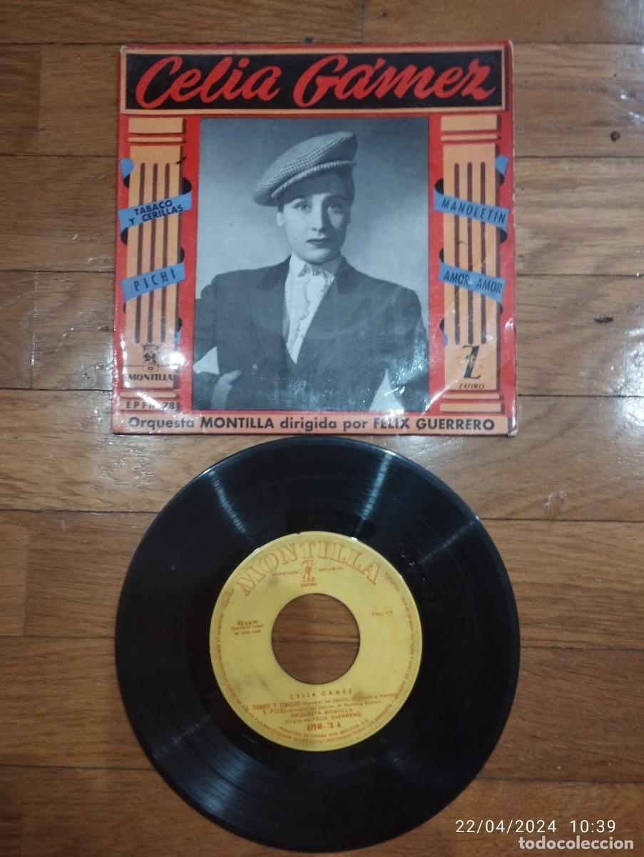 Discos de vinilo: CELIA GAMEZ - TABACO Y CERILLAS - EP 1962 - Foto 1