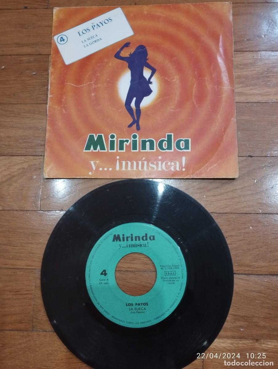 Discos de vinilo: LOS PAYOS - LA SUECA - MIRINDA - Foto 1