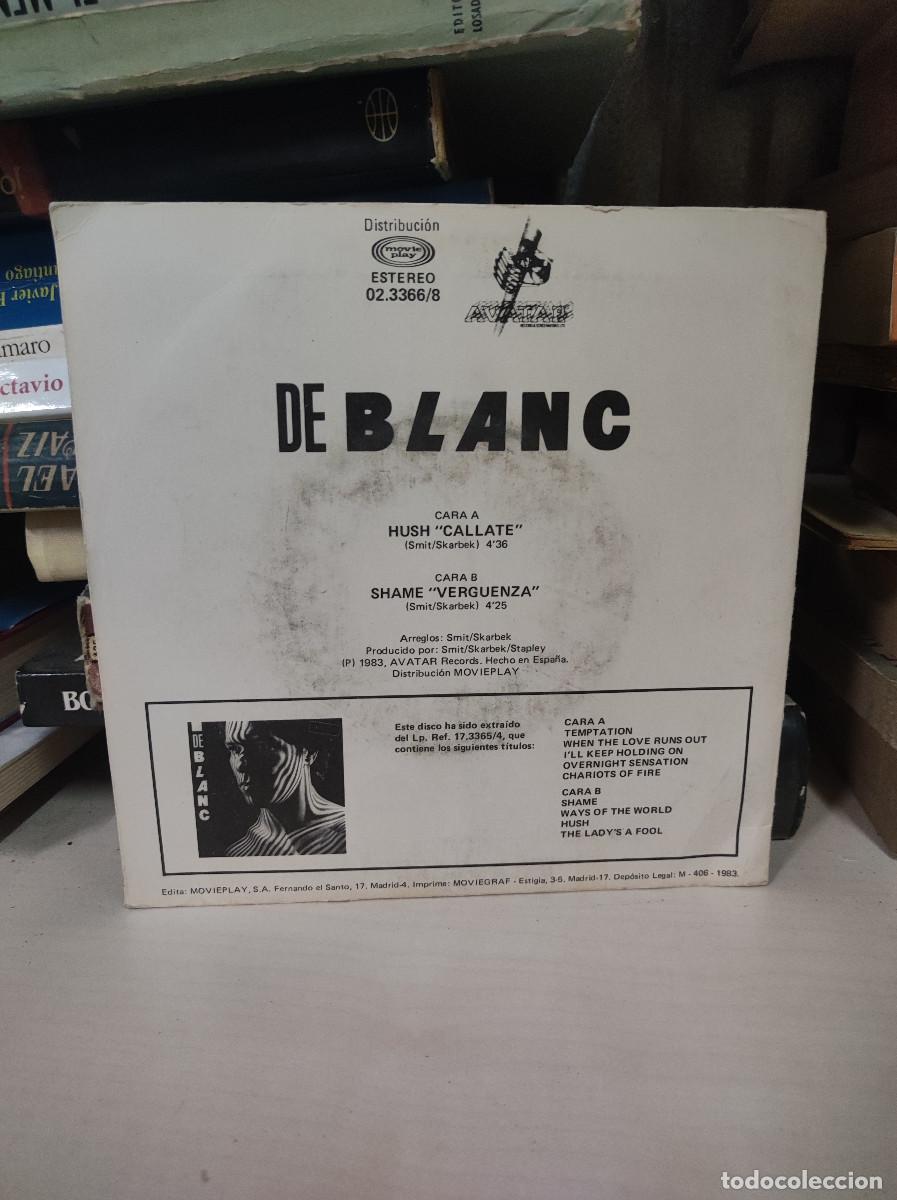 Discos de vinilo: De Blanc &ndash; Hush = Callate - Foto 2