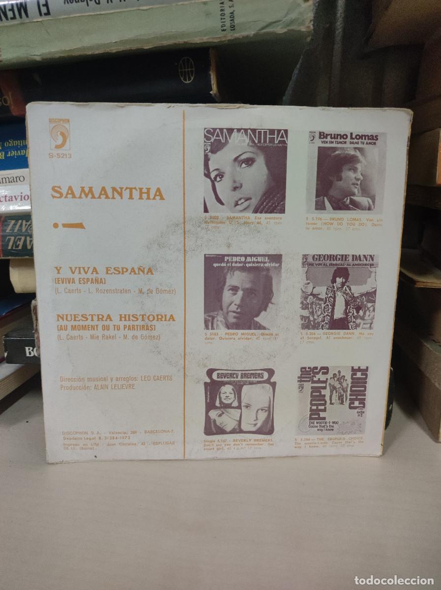 Discos de vinilo: Samantha &ndash; Y Viva Espa&ntilde;a - Foto 2