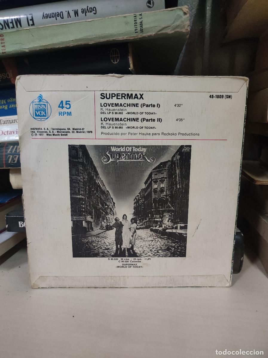 Discos de vinilo: Supermax &ndash; Lovemachine (Partes I Y II) - Foto 2