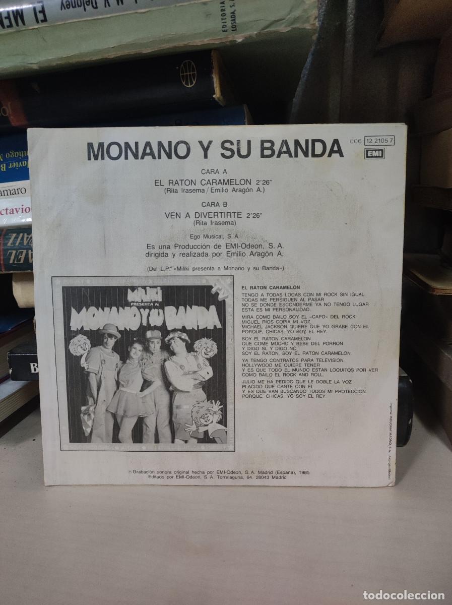 Discos de vinilo: Monano Y Su Banda &ndash; El Rat&oacute;n Caramel&oacute;n - Foto 2