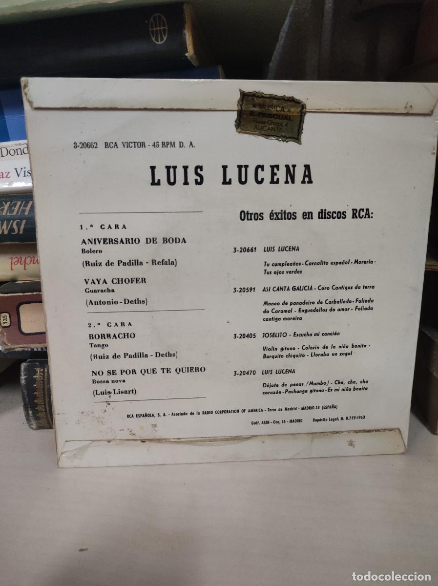 Discos de vinilo: Luis De Lucena &ndash; Aniversario De Boda - Foto 2