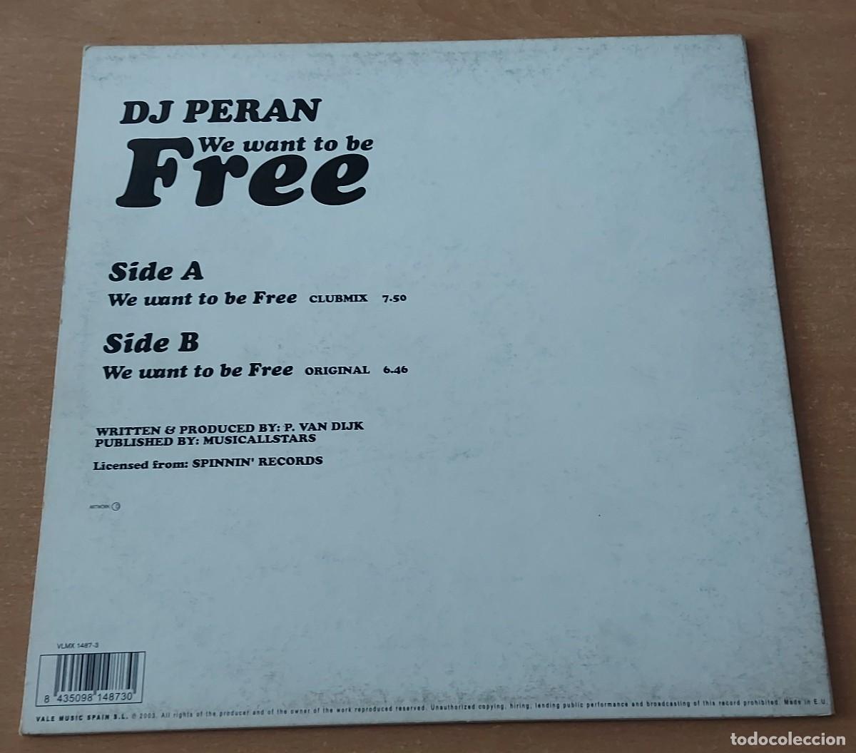 Discos de vinilo: MAXI 12&rdquo; VINILO DJ PERAN FREE A&Ntilde;O 2003 - Foto 2