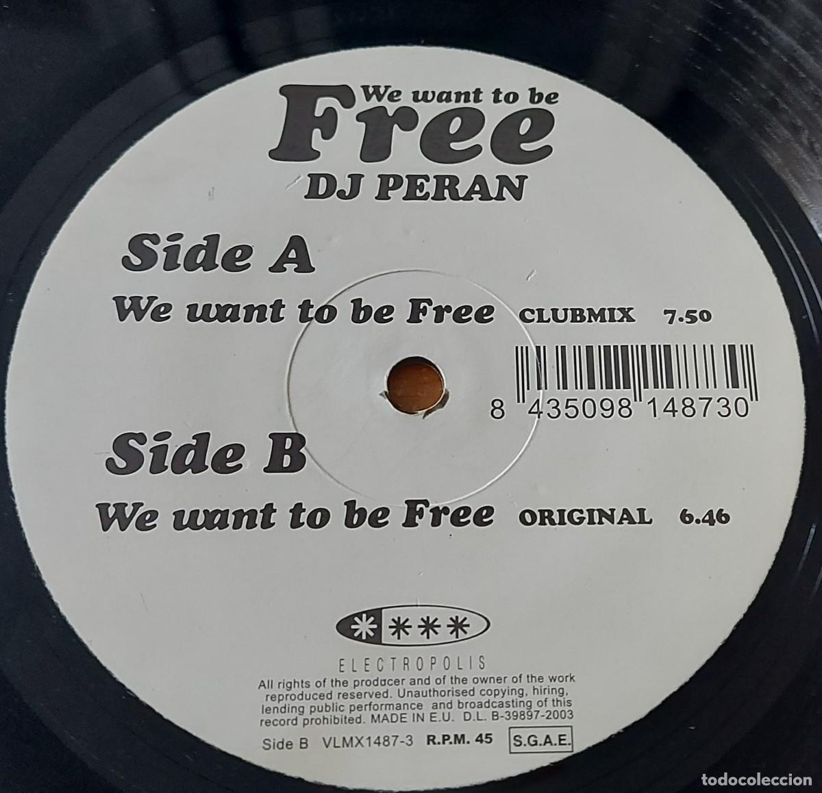 Discos de vinilo: MAXI 12&rdquo; VINILO DJ PERAN FREE A&Ntilde;O 2003 - Foto 4