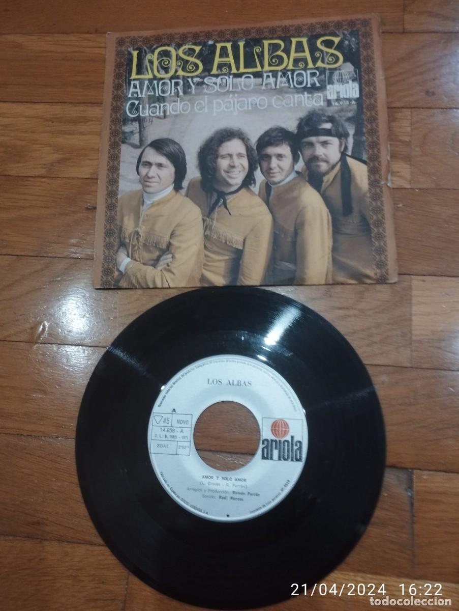 Discos de vinilo: LOS ALBAS - AMOR Y SOLO AMOR - SINGLE 1971 - Foto 1