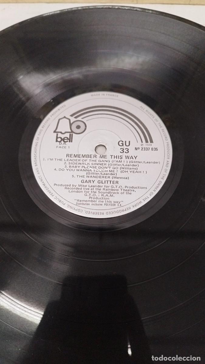Discos de vinilo: Gary Glitter &ndash; Remember Me This Way.Vinilo Lp - Foto 2