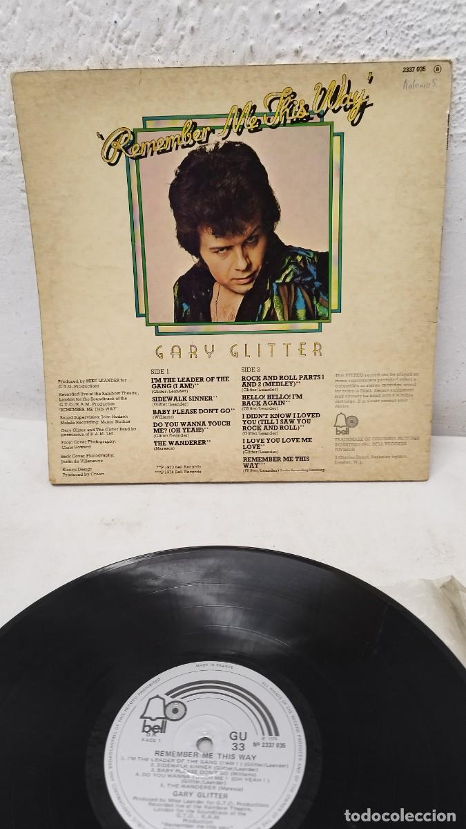 Discos de vinilo: Gary Glitter &ndash; Remember Me This Way.Vinilo Lp - Foto 3