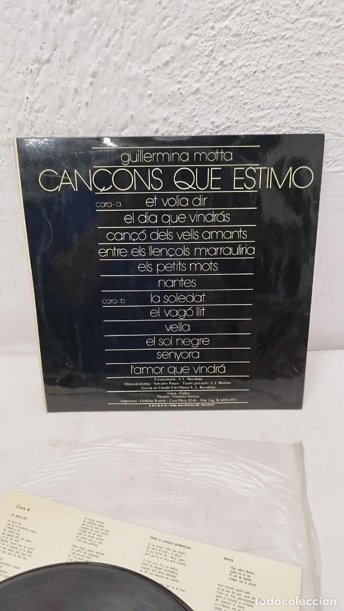 Discos de vinilo: Guillermina Motta &ndash; Can&ccedil;ons Que Estimo Per A La Gent Que Estimo.Vinilo Lp - Foto 5