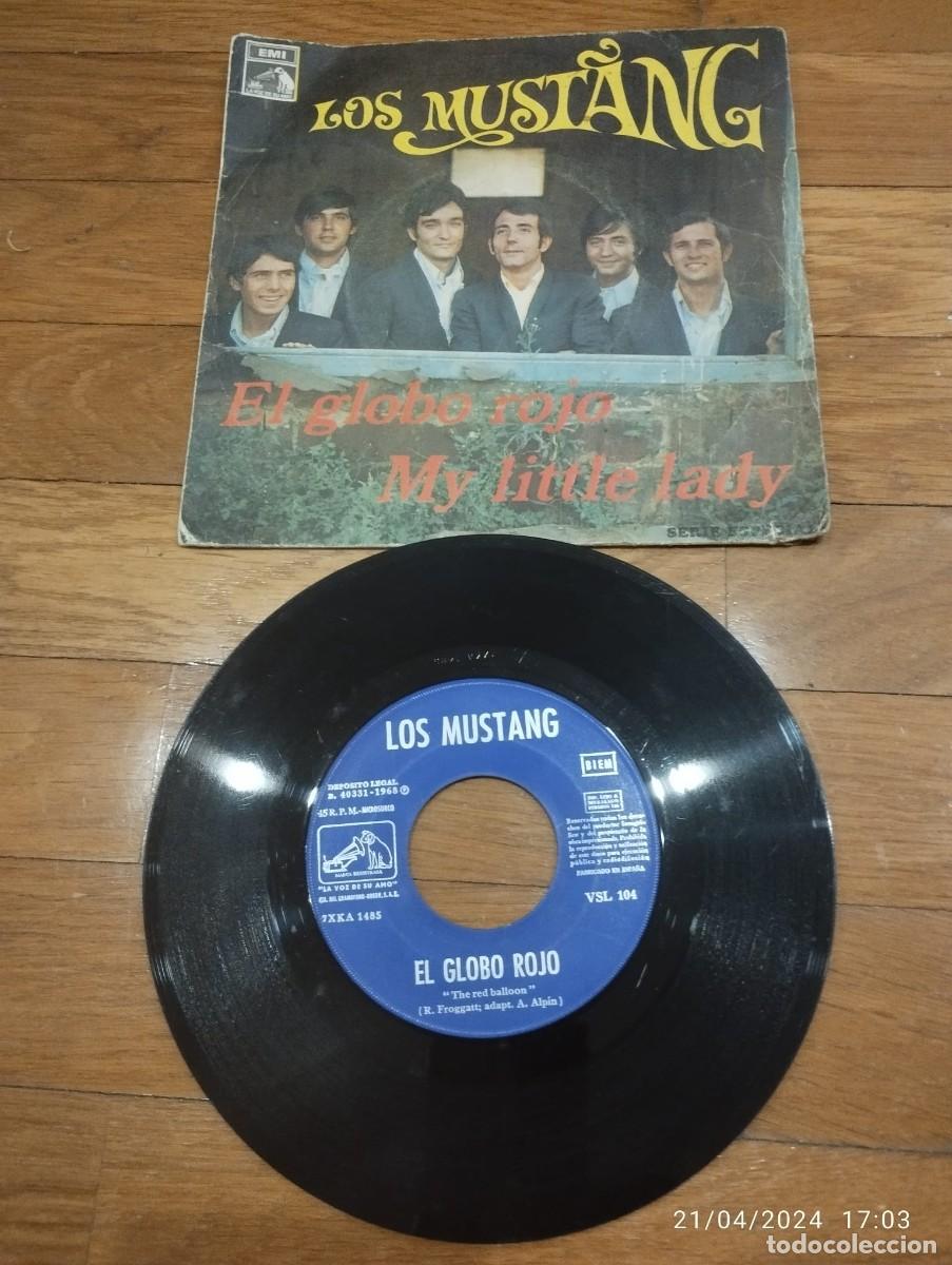 Discos de vinilo: LOS MUSTANG - EL GLOBO ROJO - SINGLE 1968 - Foto 1