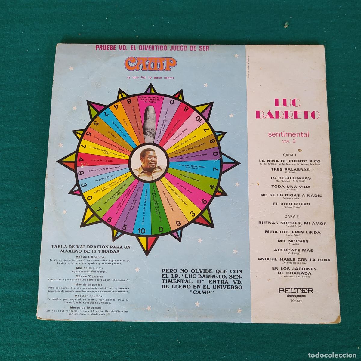 Discos de vinilo: Luc Barreto &ndash; Sentimental Vol.2 - Foto 2