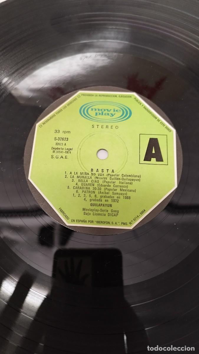 Discos de vinilo: Quilapay&uacute;n &ndash; Basta.Vinilo Lp - Foto 2
