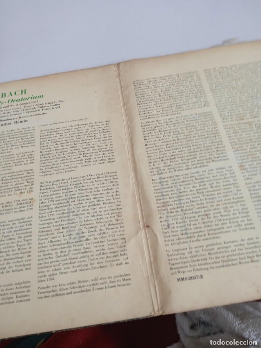 Discos de vinilo: J.S. BACH Weihnachts-Oratorium - Foto 3