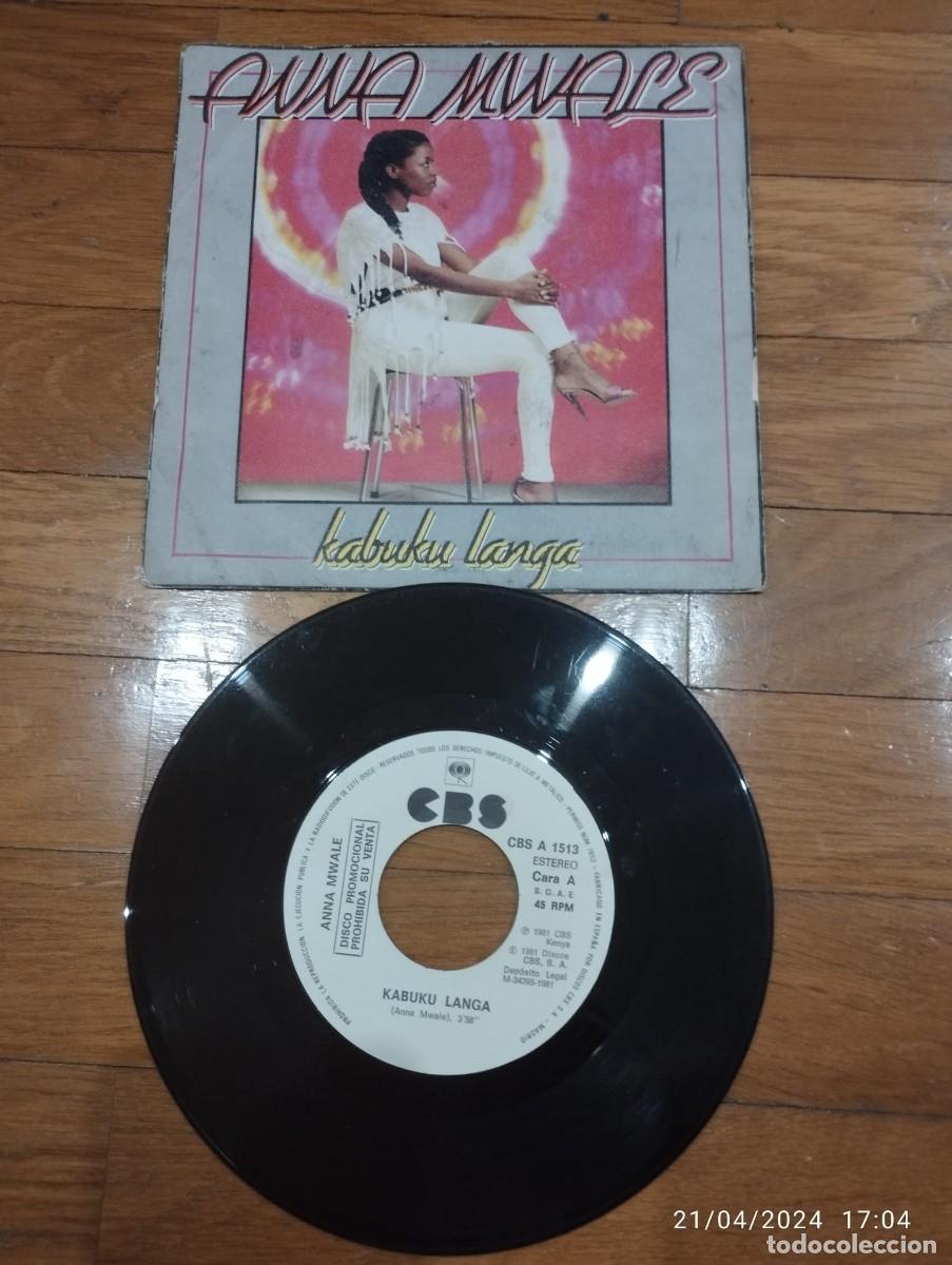 Discos de vinilo: ANNA MWALE - KABUKU LANGA - SINGLE 1981 - Foto 1