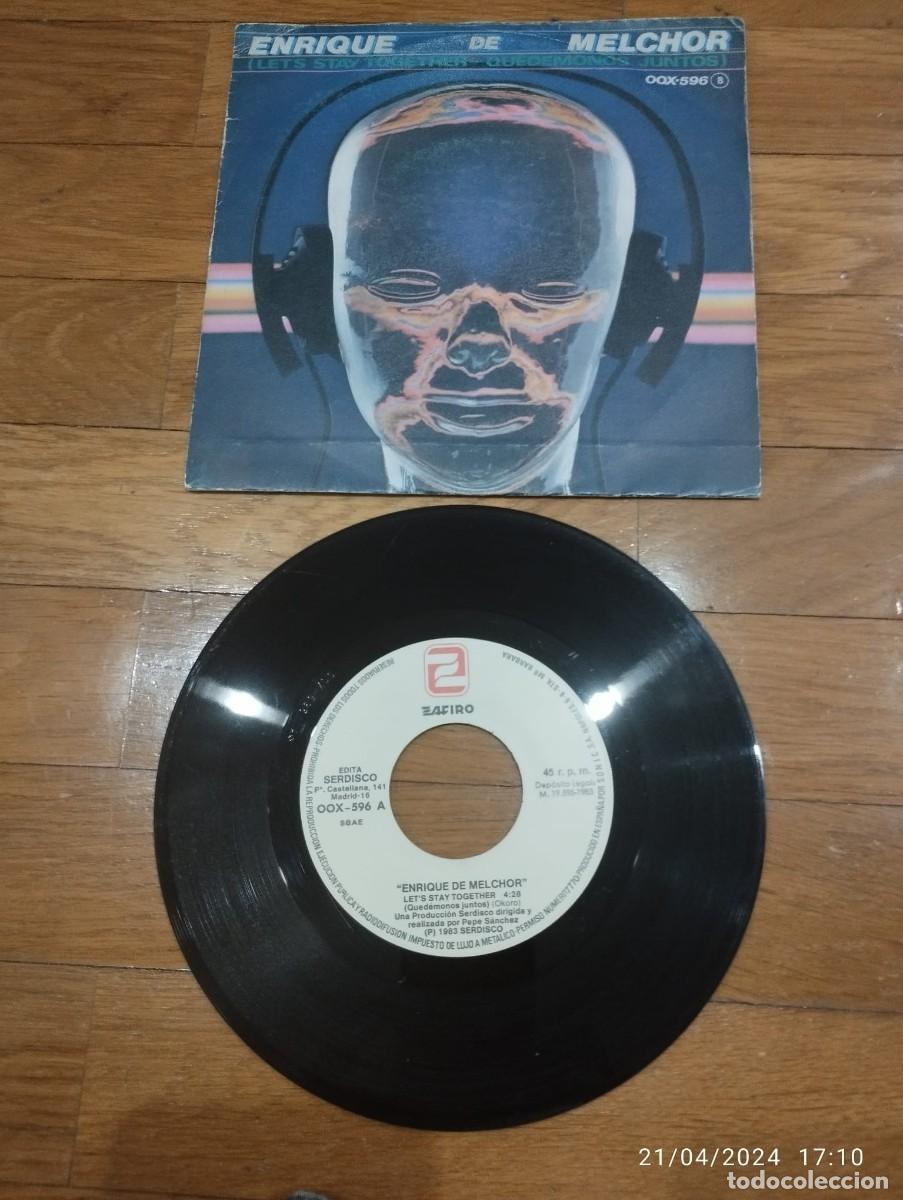 Discos de vinilo: ENRIQUE DE MELCHOR - LETS STAY TOGETHER - SINGLE 1983 - Foto 1