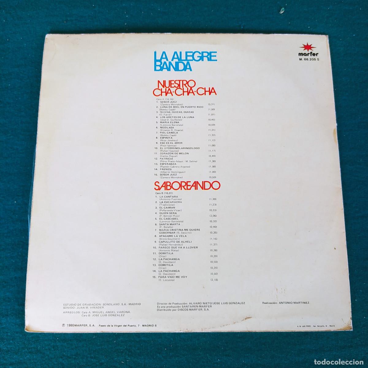 Discos de vinilo: La Alegre Banda &ndash; Nuestro Cha Cha Cha - Foto 2