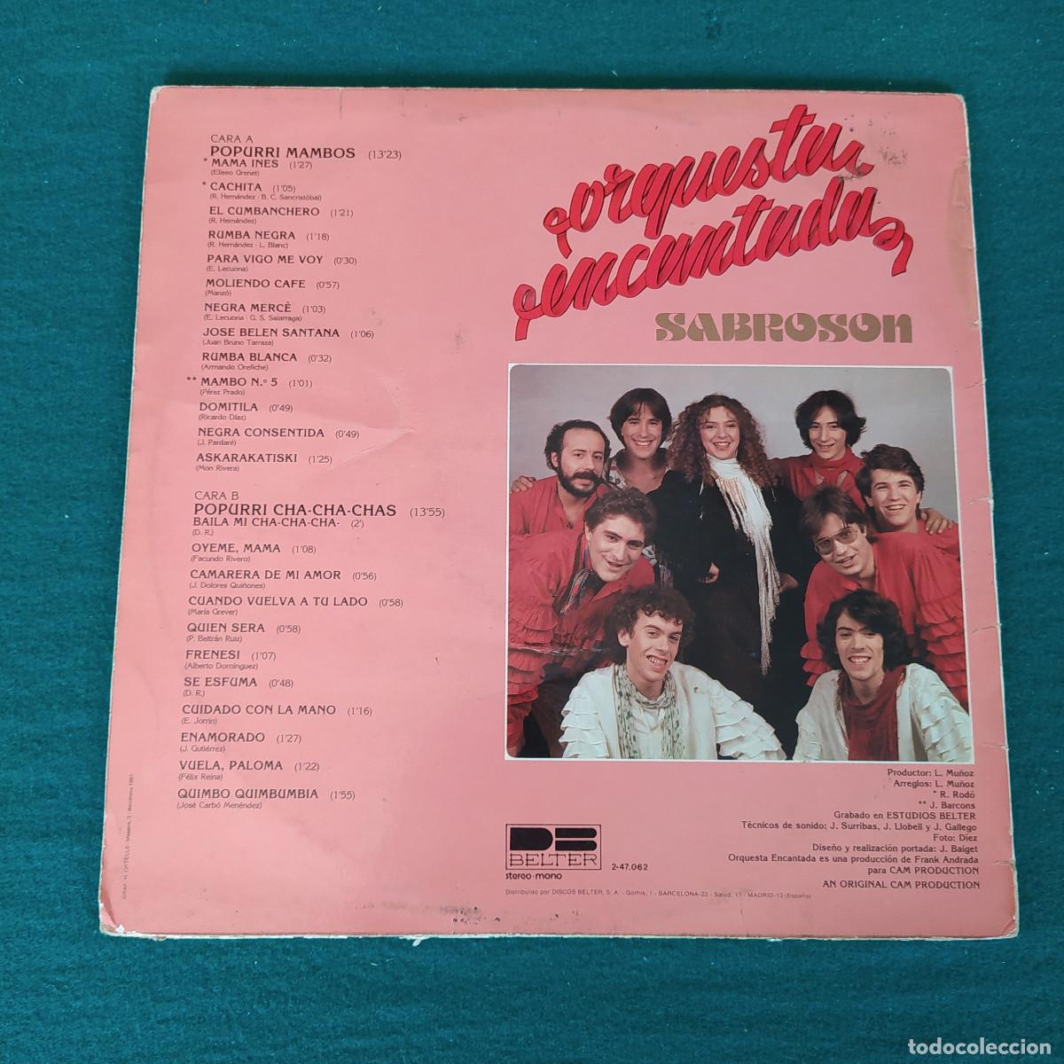 Discos de vinilo: Orquesta Encantada &ndash; Sabroson - Foto 2
