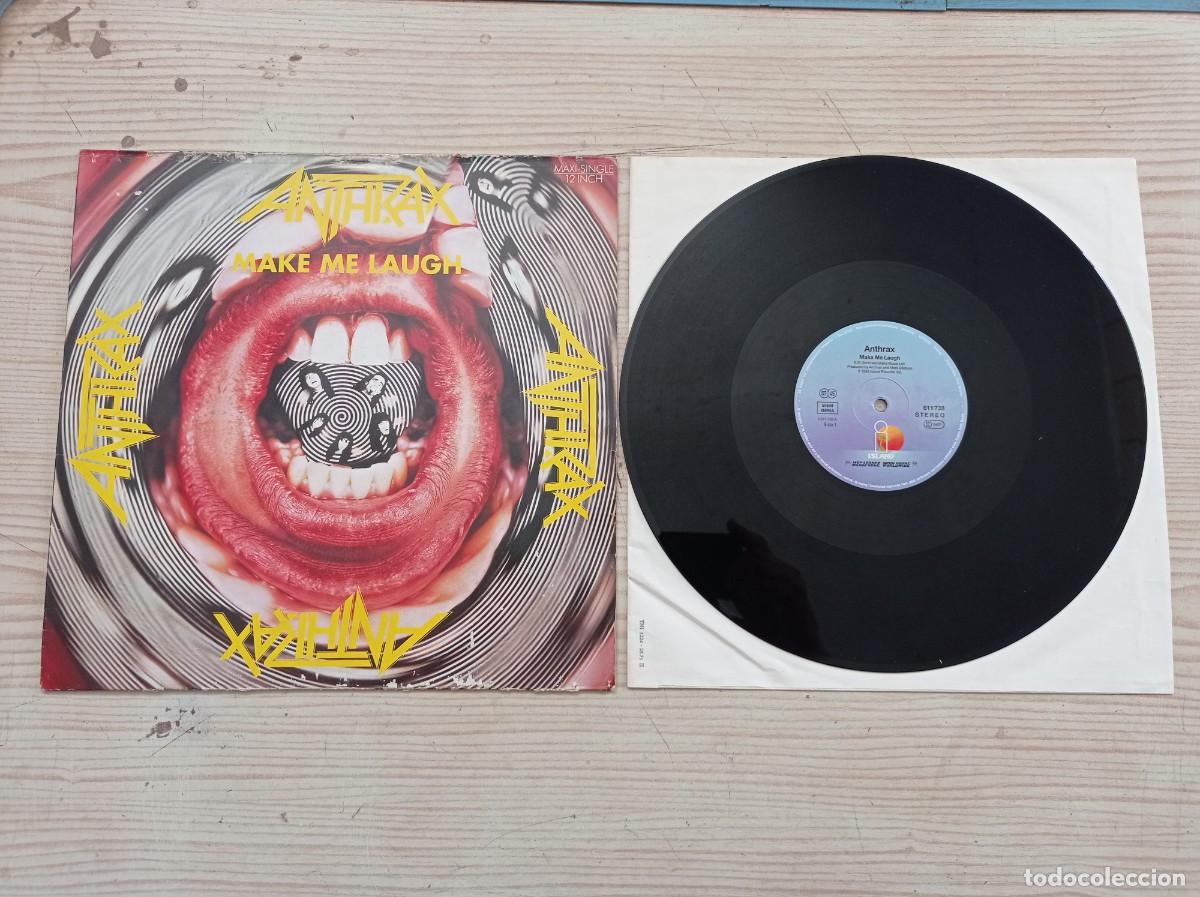 Discos de vinilo: Anthrax - Make Me Laugh - 1988 - Germany Maxi Single - Foto 1