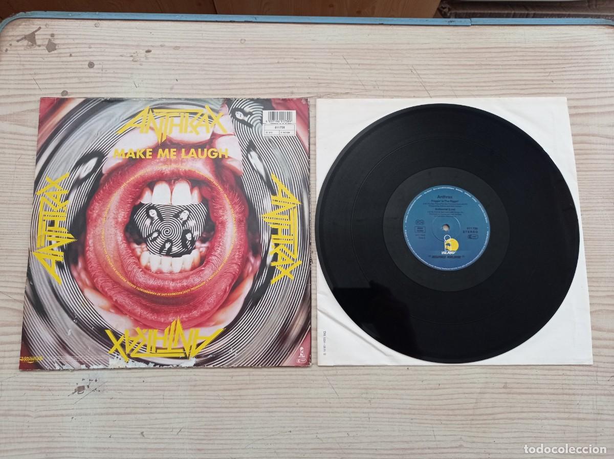 Discos de vinilo: Anthrax - Make Me Laugh - 1988 - Germany Maxi Single - Foto 2
