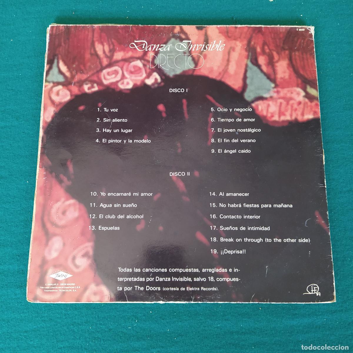 Discos de vinilo: Danza Invisible &ndash; Directo - Foto 2
