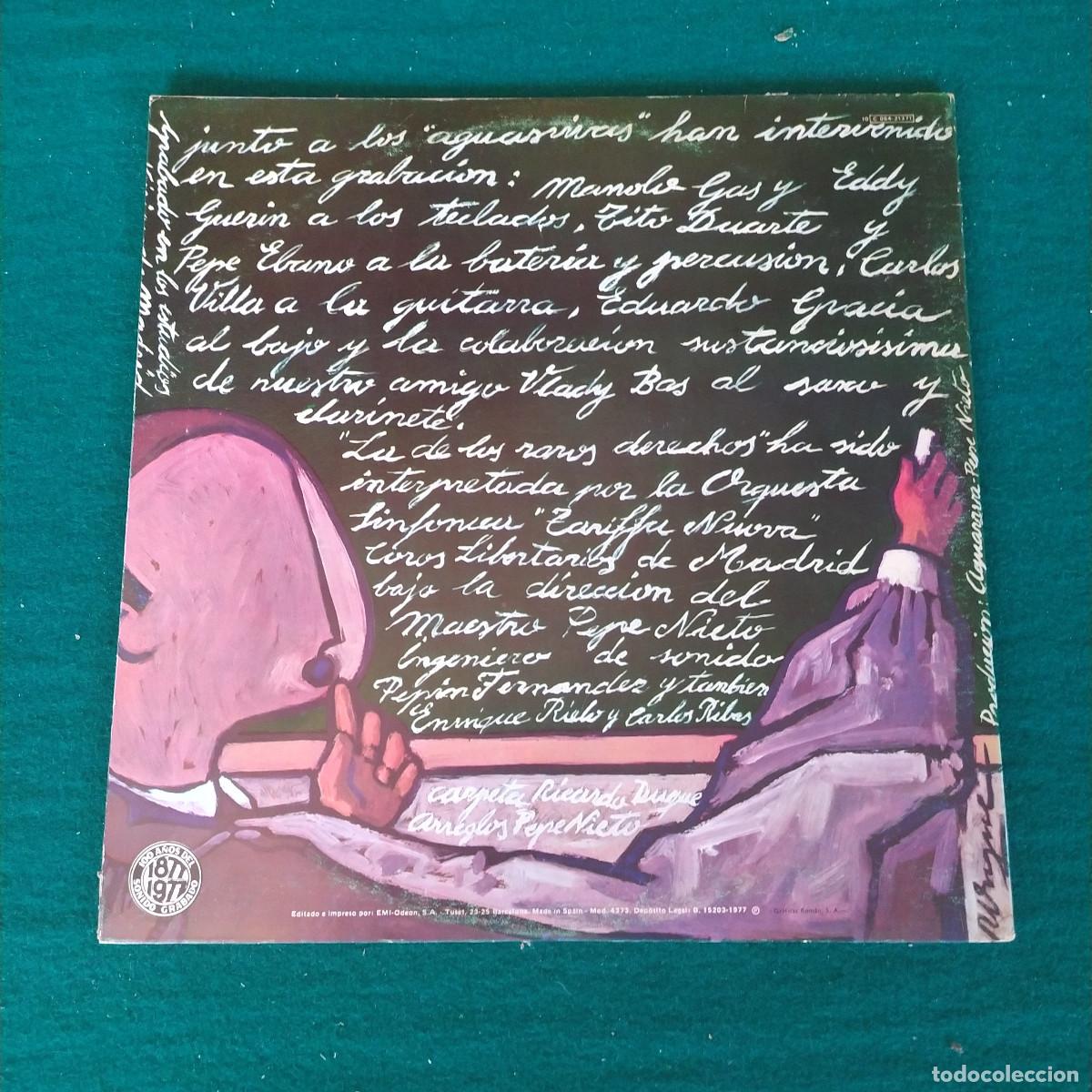 Discos de vinilo: Aguaviva &ndash; No Hay Derecho - Foto 2