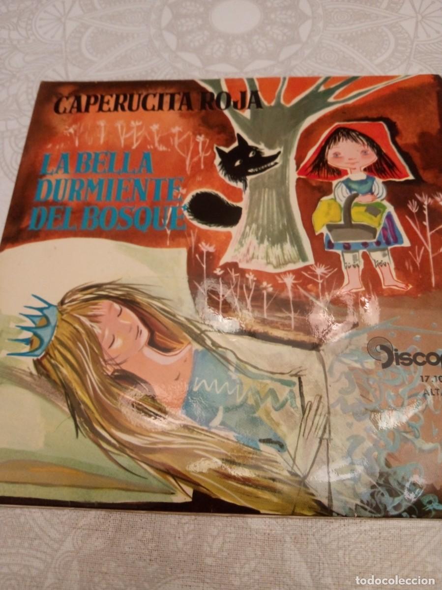 Discos de vinilo: Disco Single Caperucita Roja la Bella durmiente - Foto 1