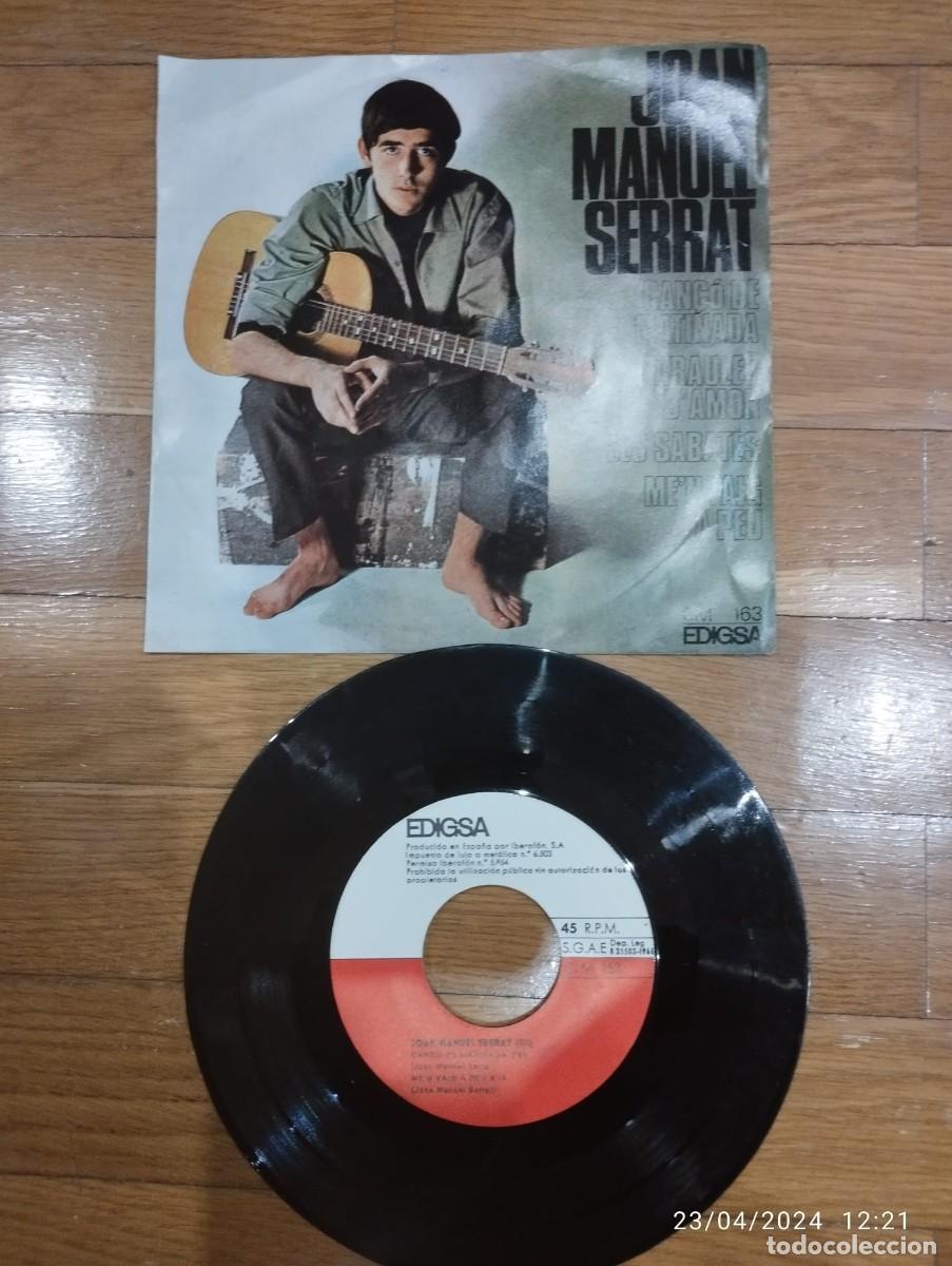 Discos de vinilo: JOAN MANUEL SERRAT - CANCO DE MATINADA - SINGLE 1966 - Foto 1
