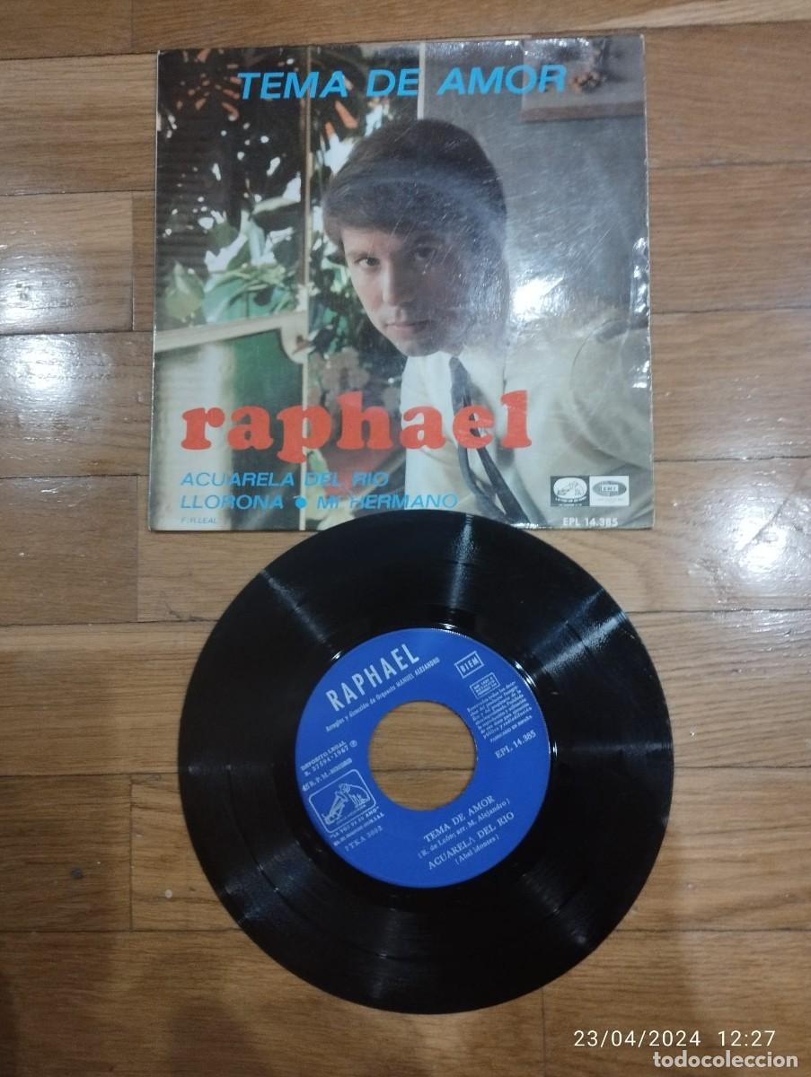 Discos de vinilo: RAPHAEL - TEMA DE AMOR - SINGLE 1967 - Foto 1