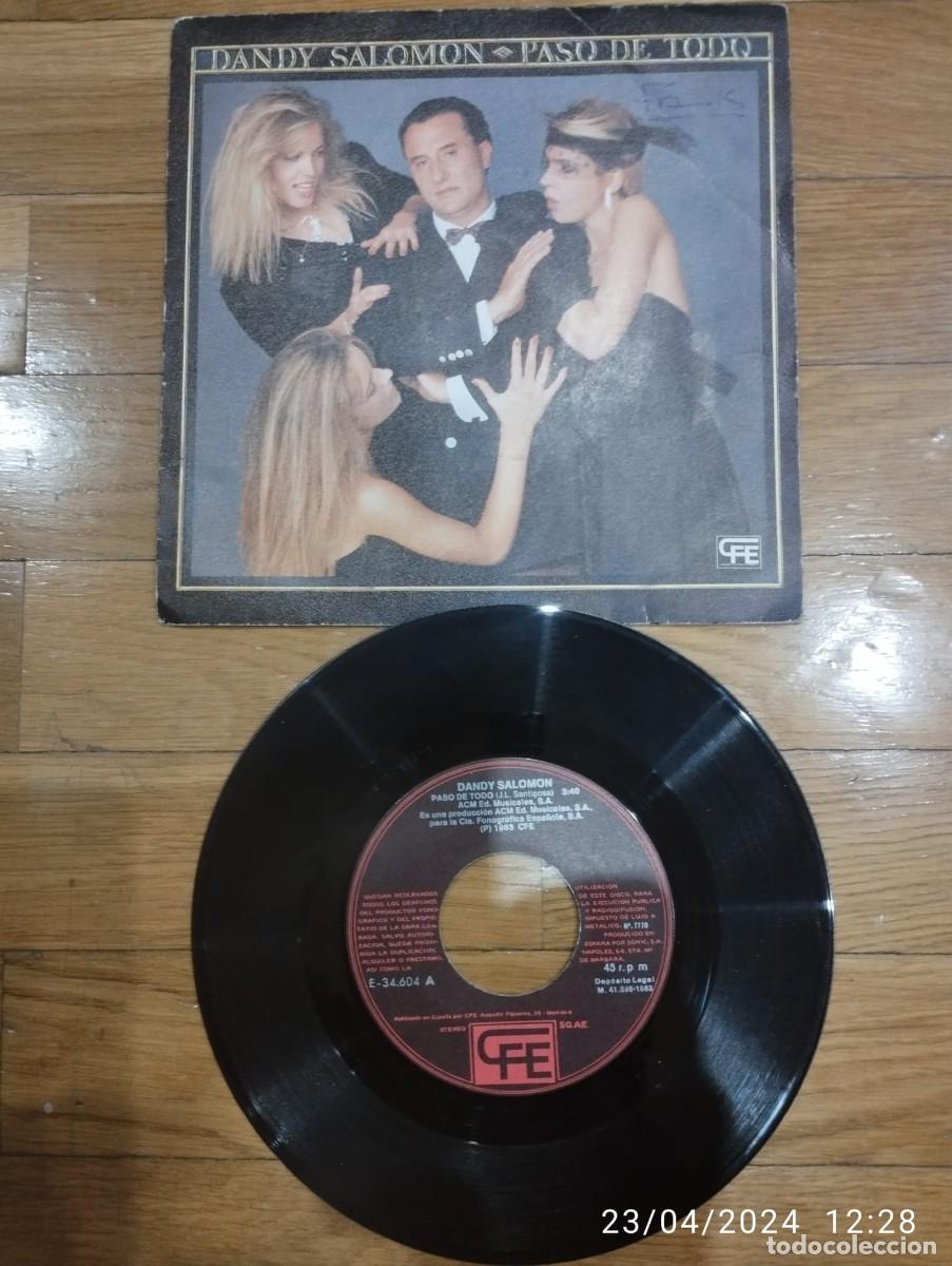 Discos de vinilo: DANDY SALOMON - PASO DE TODO - SINGLE 1983 - Foto 1