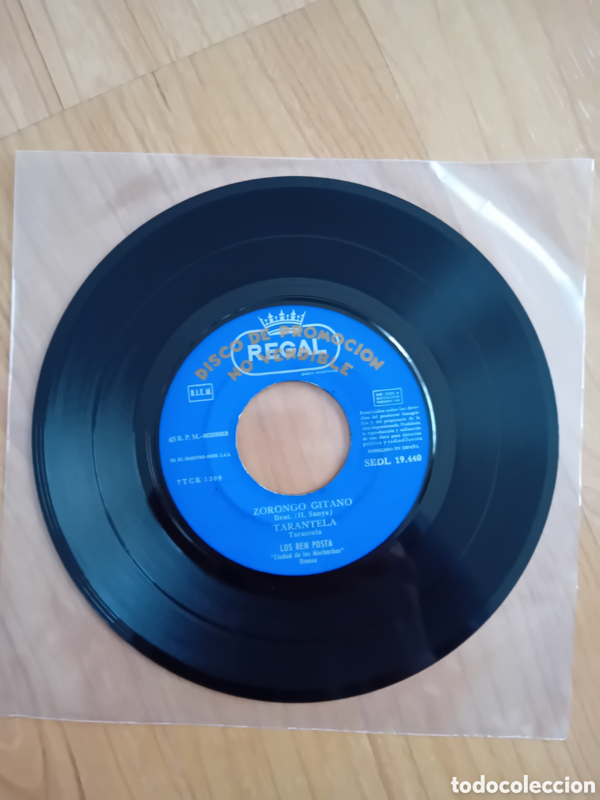 Discos de vinilo: LOS BEN POSTA. ZORONGO GITANO. DANZA DEL SABLE. SIN CAR&Aacute;TULA - Foto 2