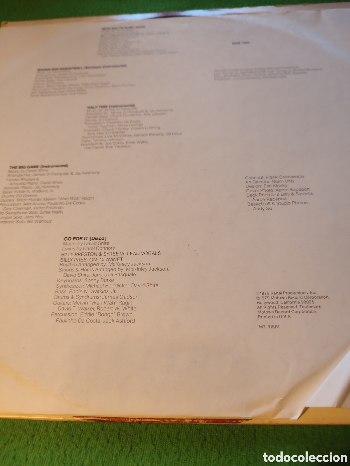 Discos de vinilo: Billy Preston & Syreeta - BSO Fastbreak - Foto 3