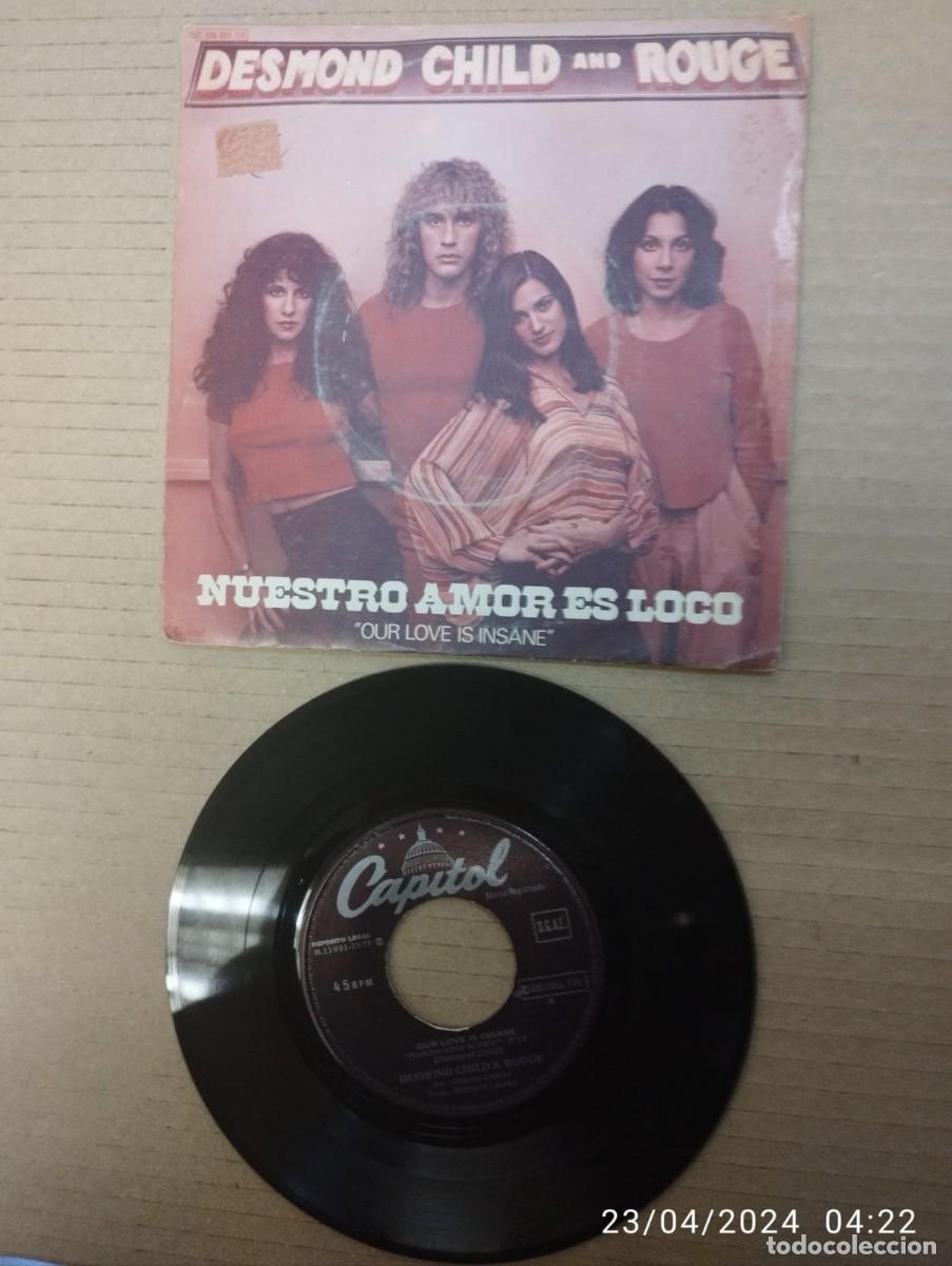 Disques de vinyle: DESMON CHILD AND ROUGE - NUESTRO AMOR ES LOCO - SINGLE 1979