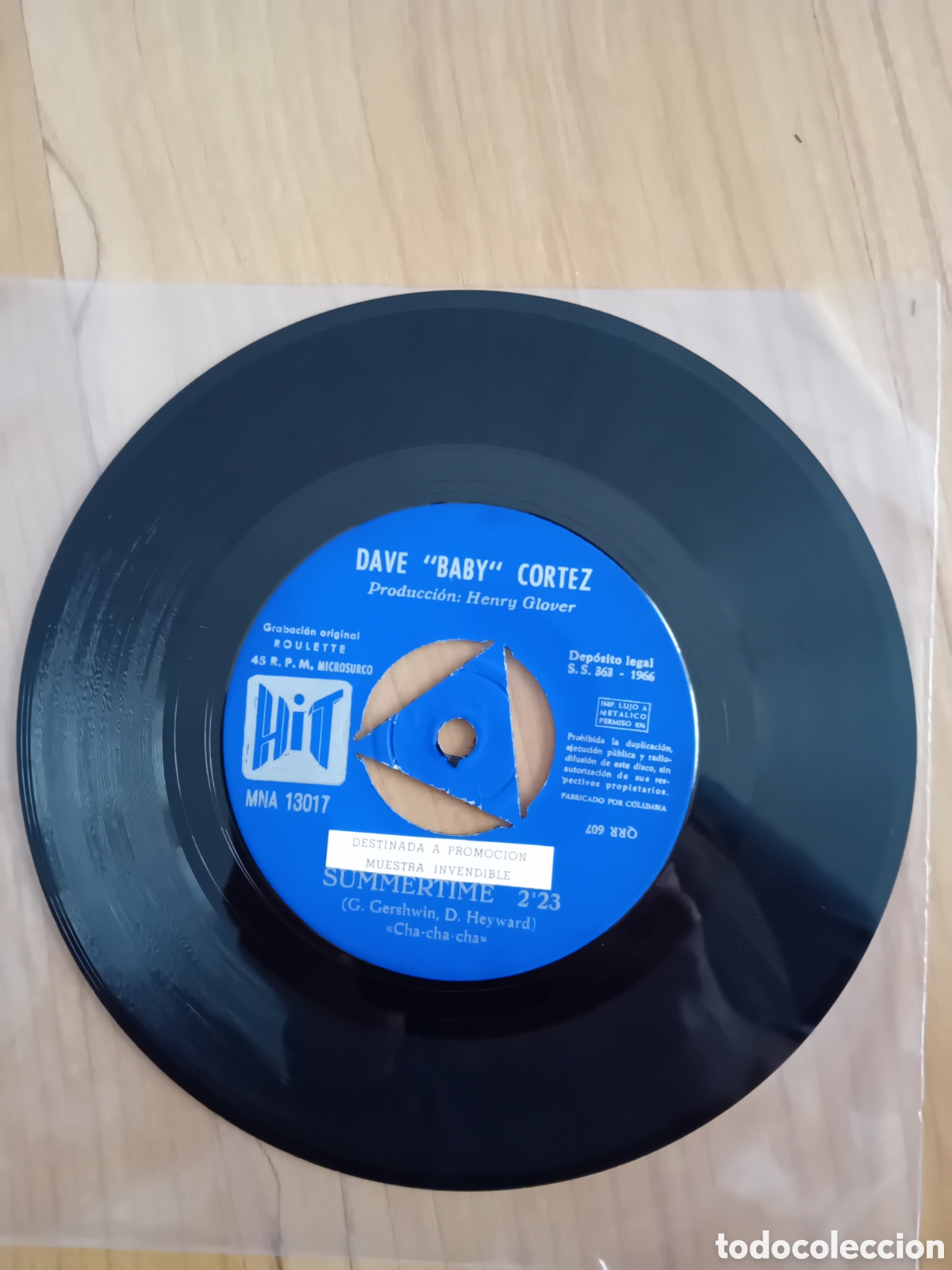 Discos de vinilo: DAVE BABY CORTEZ. COUNT DOWN. SUMMERTIME. SIN CAR&Aacute;TULA - Foto 1