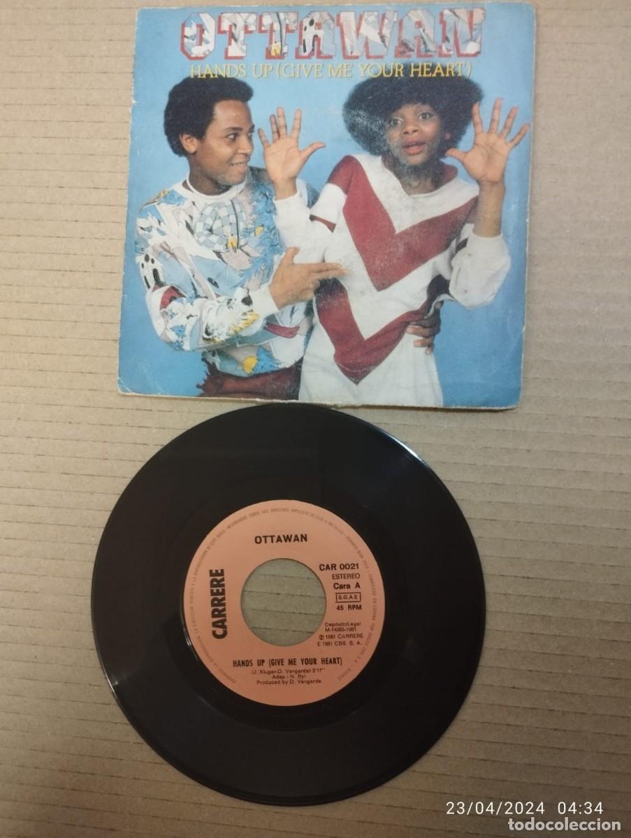 Discos de vinilo: OTTAWAN - HANDS UP - SINGLE 1981 - Foto 1