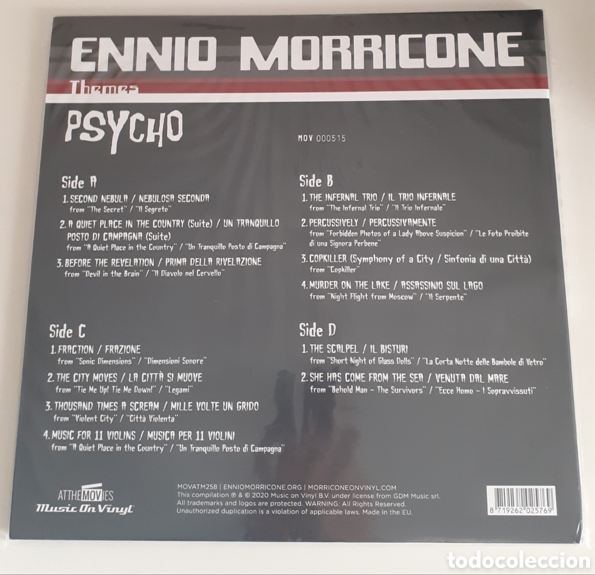 Discos de vinilo: Ennio morricone, psycho themes 2LP - Foto 3