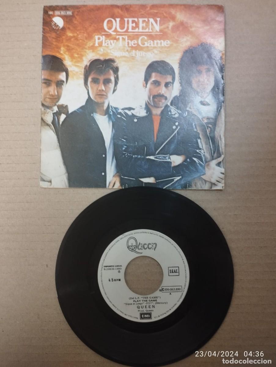 Discos de vinilo: QUEEN - PLAY THE GAME - SINGLE 1980 - Foto 1