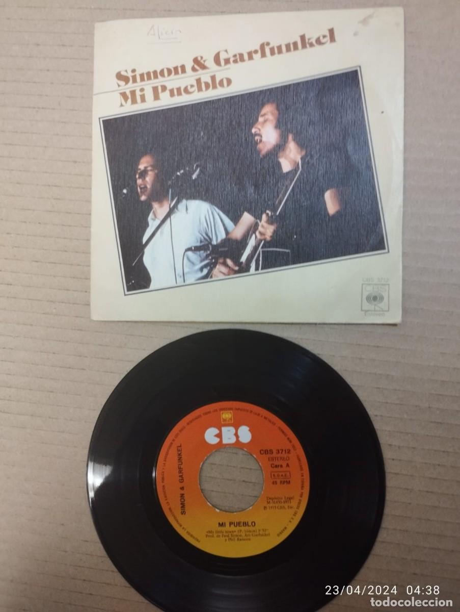 Discos de vinilo: SIMON & GARFUNKEL - MI PUEBLO - SINGLE 1975 - Foto 1