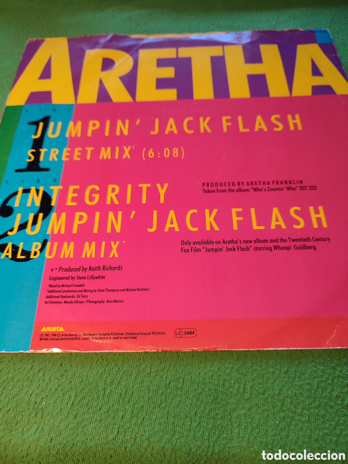 Discos de vinilo: Aretha Franklin - Aretha Jumpin Jack Flash - Foto 2