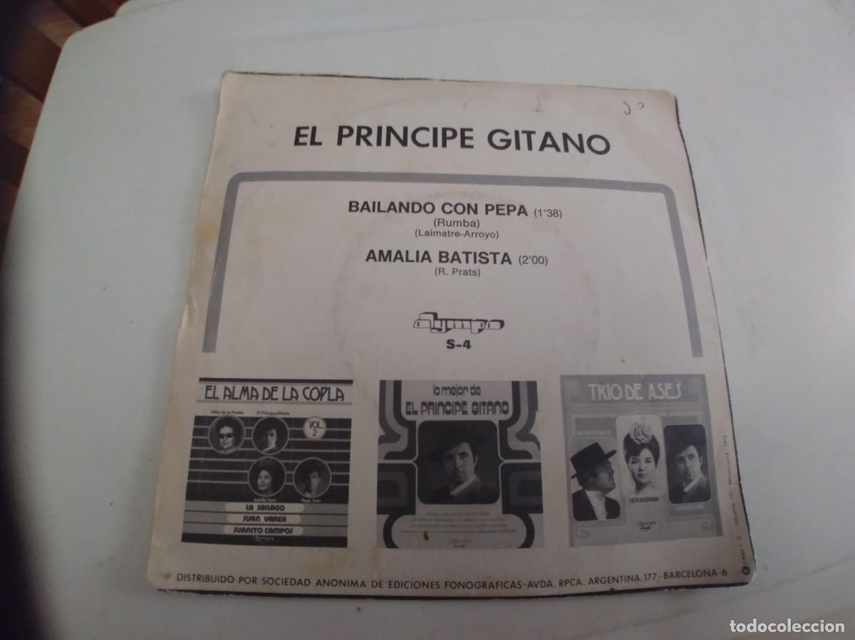 Discos de vinilo: EL PRINCIPE GITANO-SINGLE BAILANDO CON PEPA - Foto 2