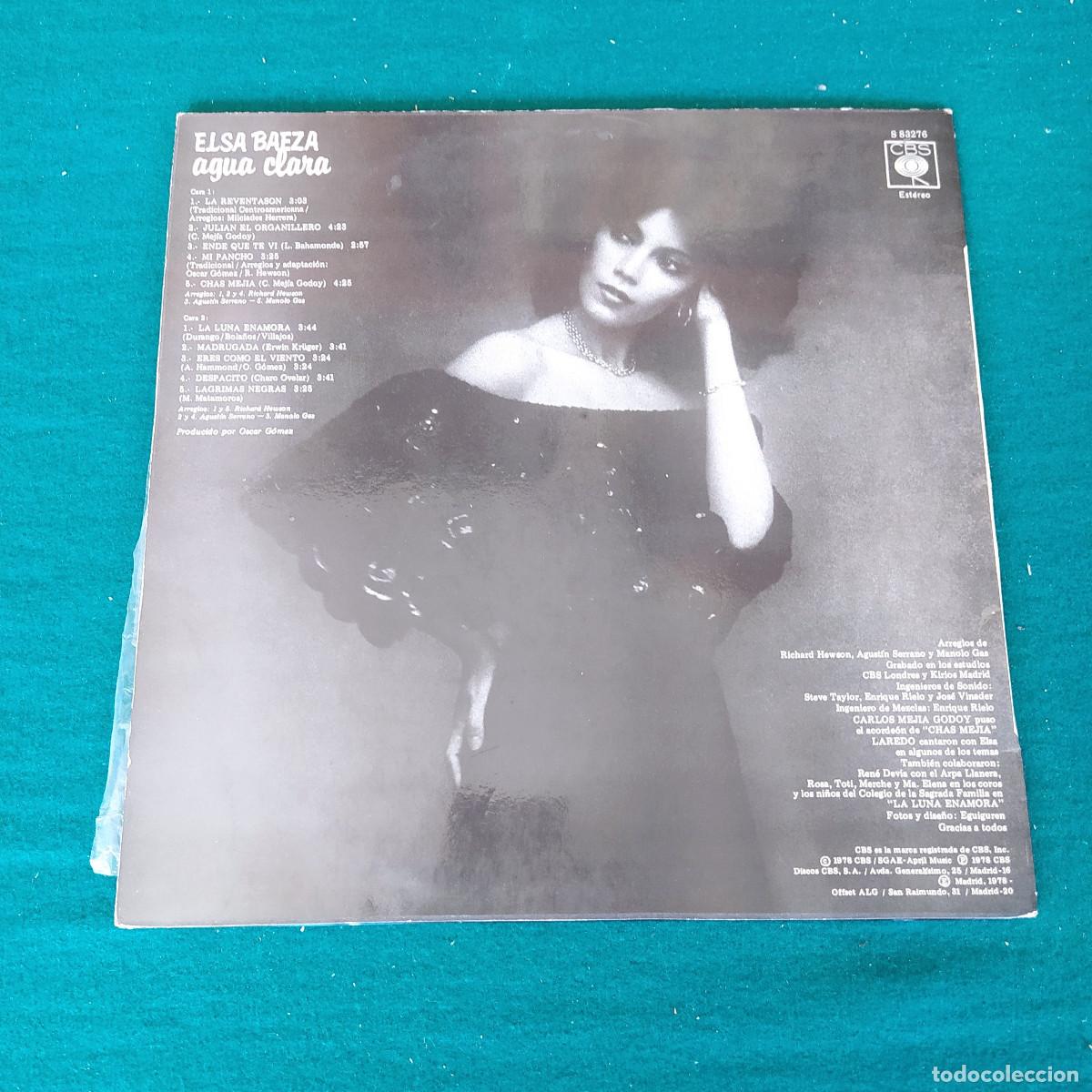 Discos de vinilo: Elsa Baeza &ndash; Agua Clara - Foto 2