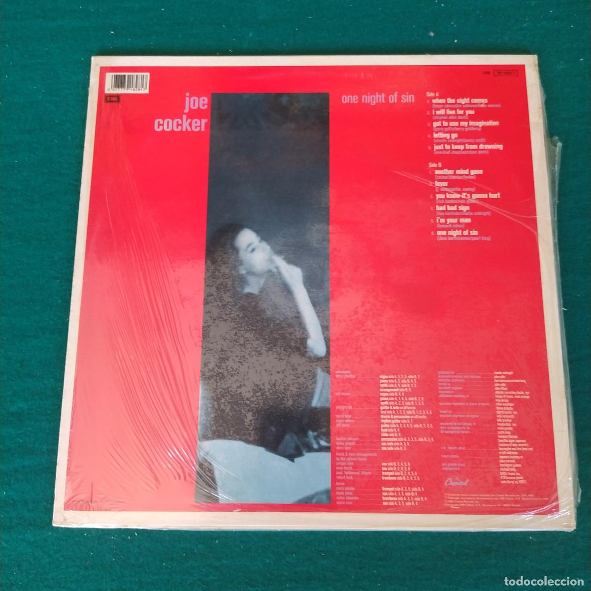 Discos de vinilo: Joe Cocker &ndash; One Night Of Sin - Foto 2
