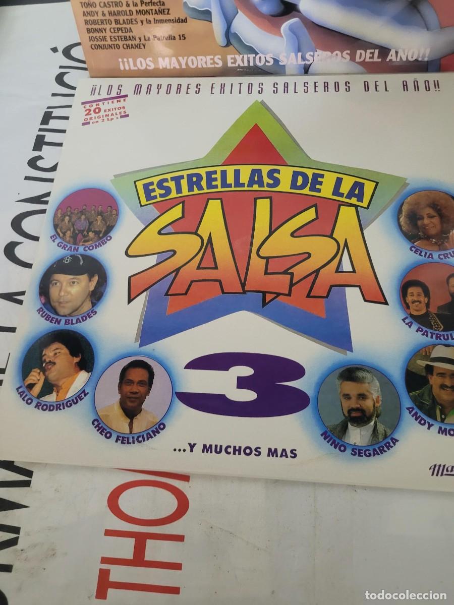 Discos de vinilo: Lote de 4 vinilos LP ESTRELLAS DE LA SALSA RC - Foto 2