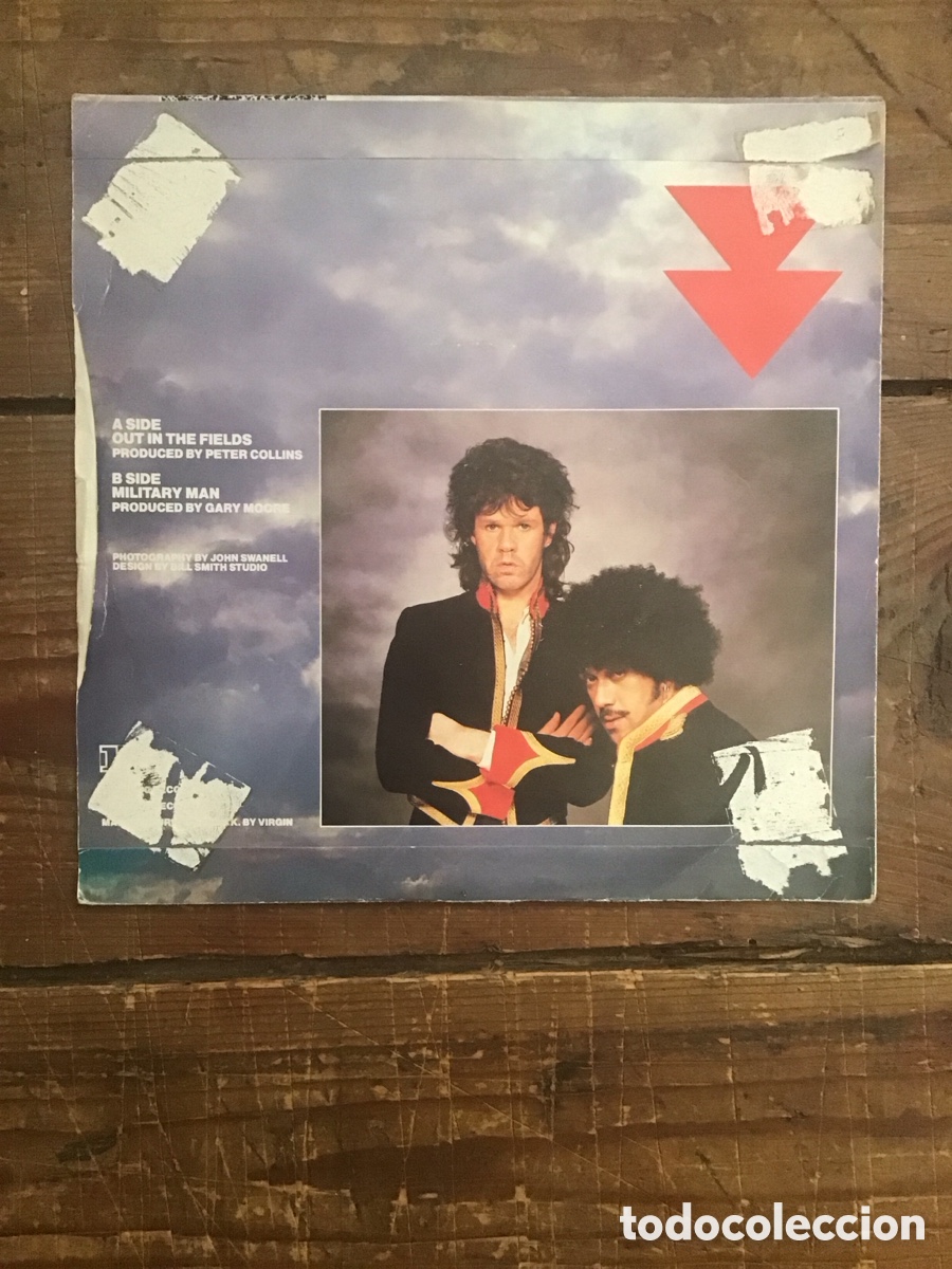 Discos de vinilo: Gary Moore & Phil Lynott out in the fields 7&rdquo; - Foto 2