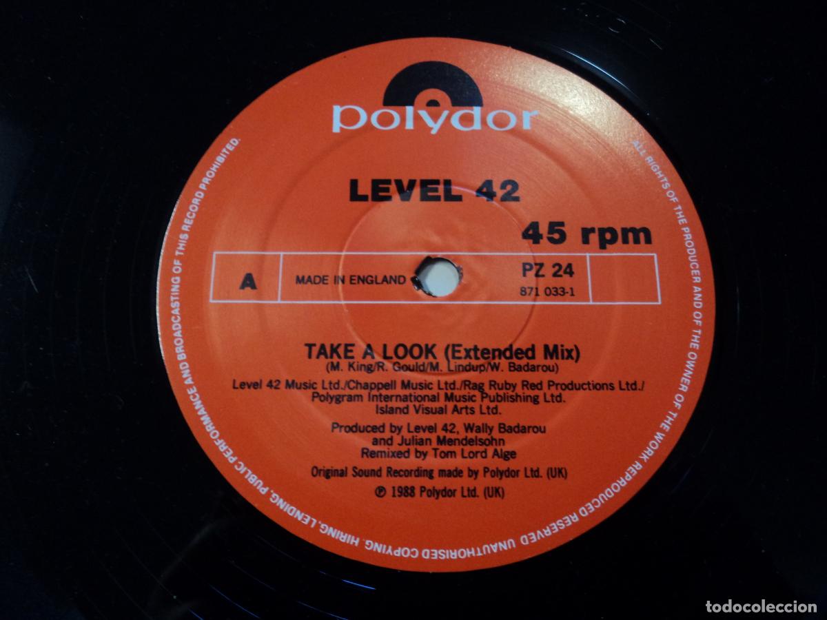 Discos de vinilo: LEVEL 42 - TAKE A LOOK - Foto 3