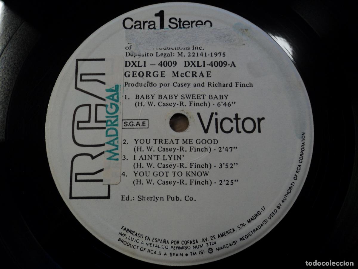 Discos de vinilo: George McCrae &ndash; George McCrae (SPAIN 1975) - Foto 3