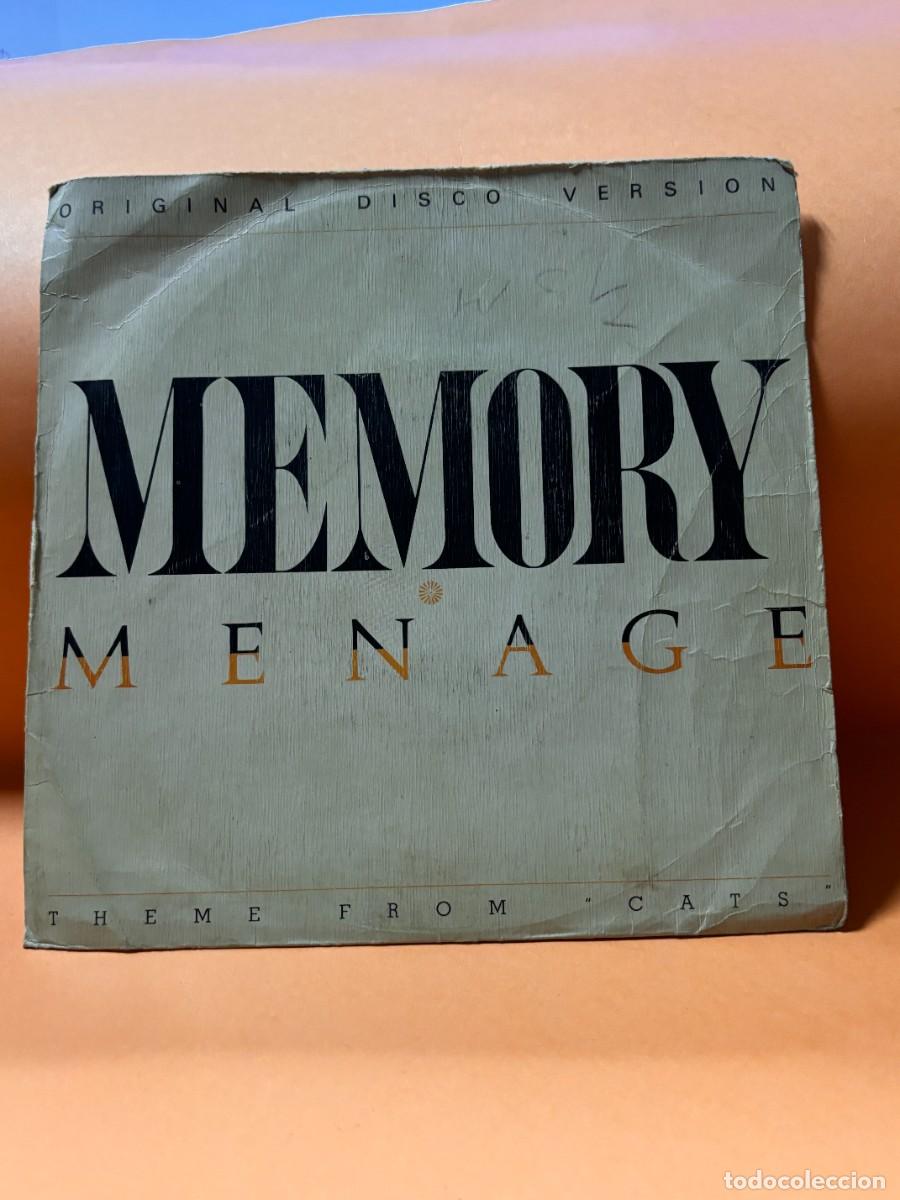 Discos de vinilo: SINGLE - MENAGE - MEMORY - CARRERE - MADRID 1983 - Foto 1